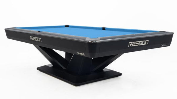 9' RASSON VICTORY III BLACK COMPETITION POOL TABLE – Gamingtables.ca