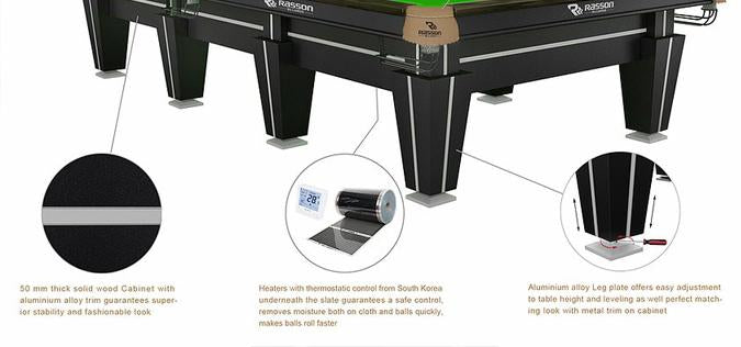 RASSON MAGNUM II PROFESSIONAL COMPETITION SNOOKER TABLE
