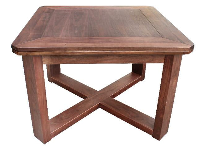 MAJESTIC DUBLIN DANISH STYLE POKER CARD GAME TABLE IN WALNUT