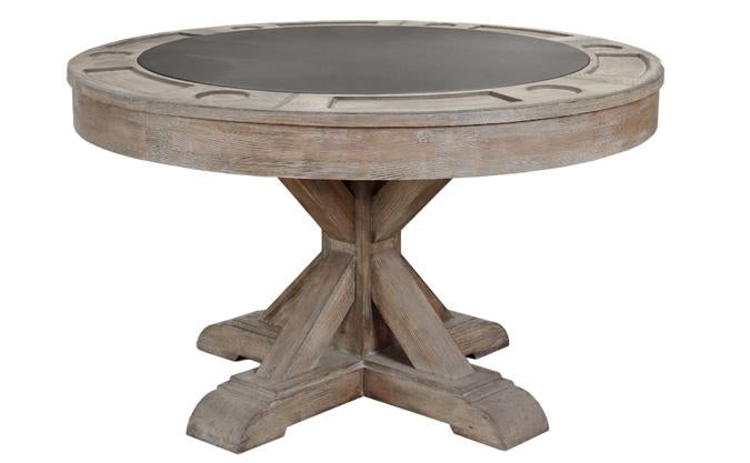 Majestic Arthur Poker Card Game Table – Barnwood Grey Finish