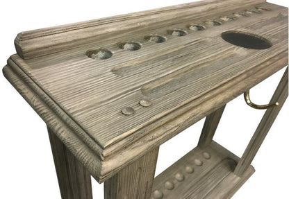 Barnwood Grey Billiard Floor Pool & Snooker Cue Rack