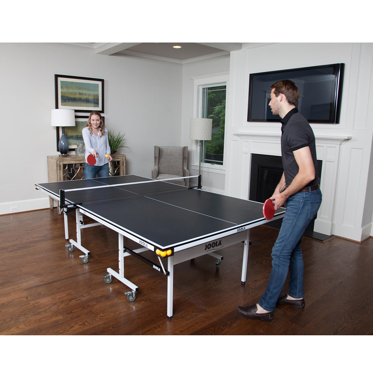 JOOLA DRIVE 1500 INDOOR TENNIS TABLE WITH NET SET (15MM THICK