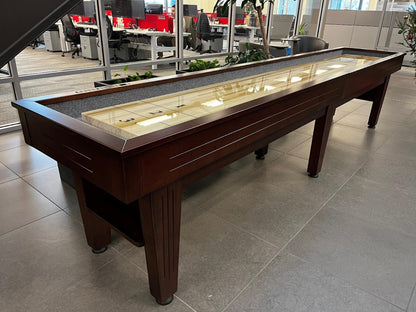 12 FT MAJESTIC WALNUT FINISH SHUFFLEBOARD TABLE