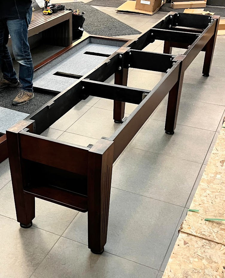12 FT MAJESTIC WALNUT FINISH SHUFFLEBOARD TABLE