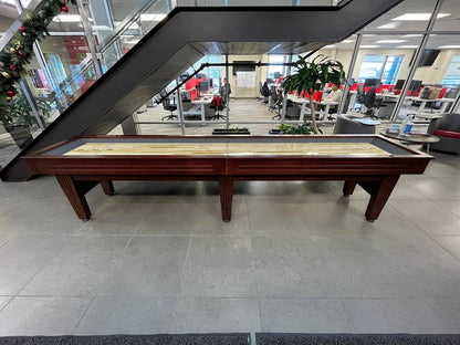 12 FT MAJESTIC WALNUT FINISH SHUFFLEBOARD TABLE