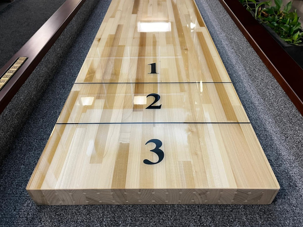 12 FT MAJESTIC WALNUT FINISH SHUFFLEBOARD TABLE