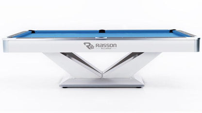 9 FT RASSON VICTORY II PLUS WHITE COMPETITION POOL TABLE