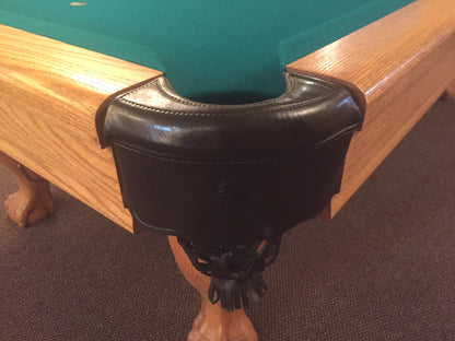 Preowned Custom Made Solid Oak Pool Table