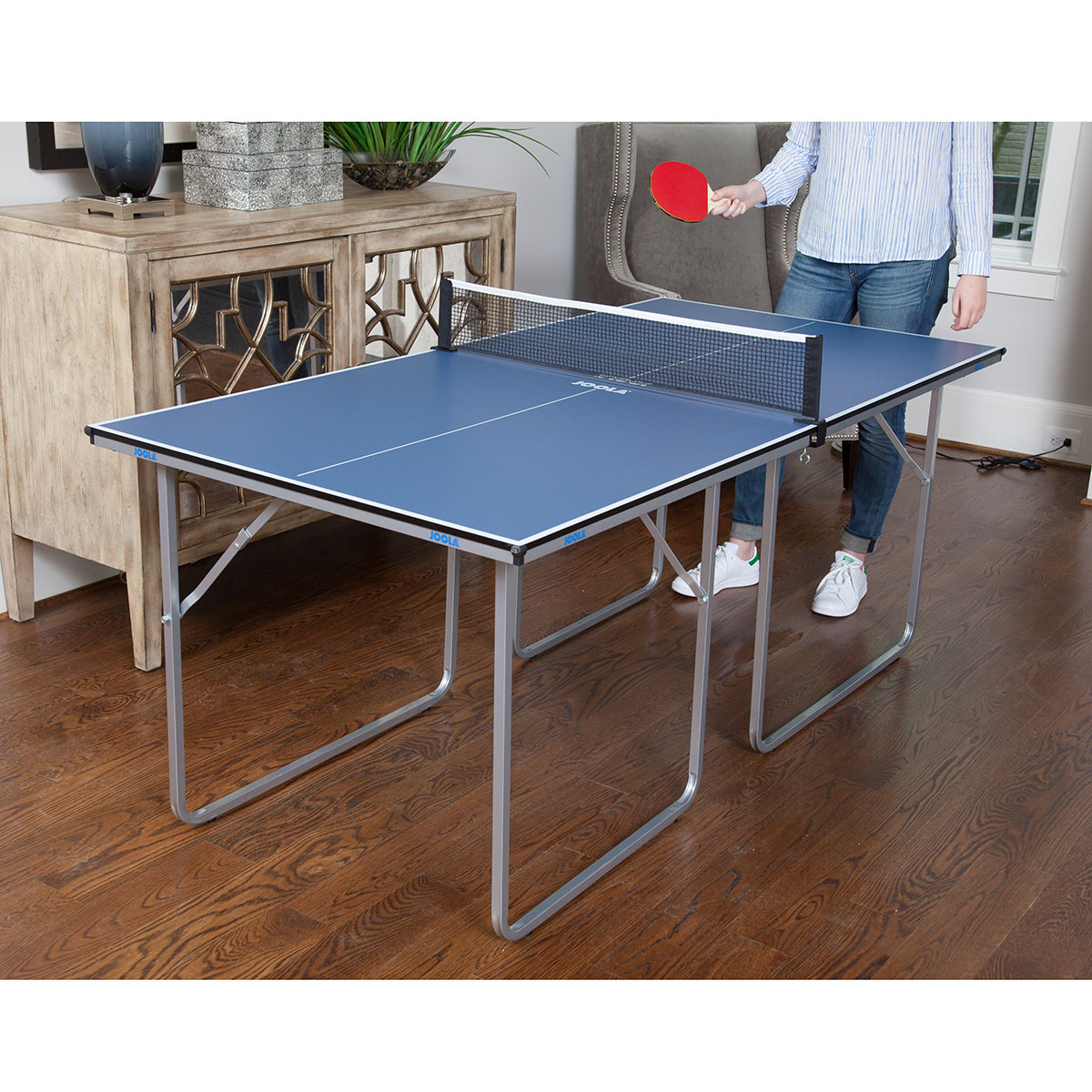 JOOLA Midsize Indoor Tennis Table with Net Set