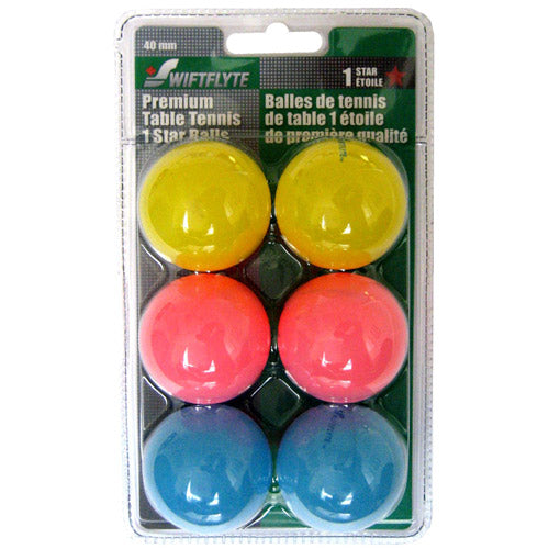 Swiftlyte 1 Star Fluorescent Table Tennis Balls