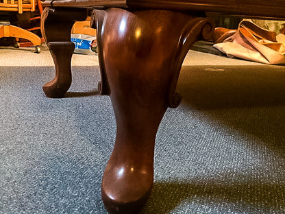 8 FT PREOWNED OLHAUSEN POOL TABLE – INSTALLED WITH ACCESSORIES