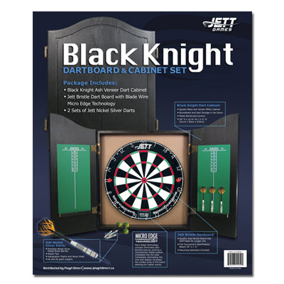 Jett Black Knight Dartboard Set