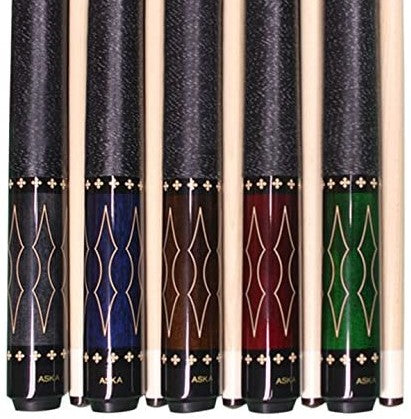 Aska L22 set of 5 pool cue sticks