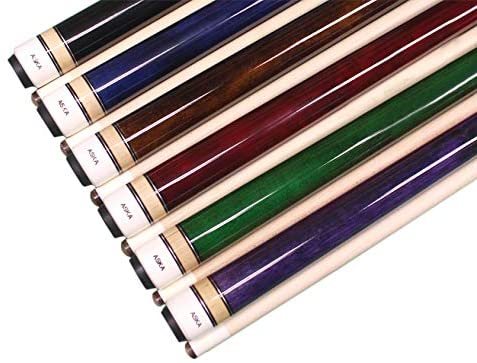 Set of 6 Wrapless ASKA L3 Billiard Pool Cue Sticks, 58