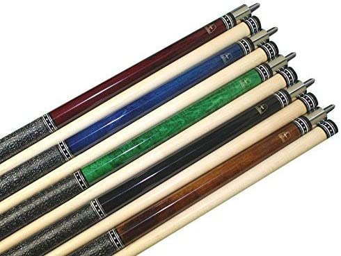Aska L9 Pool Cue Sticks Set of 5 – 58", 2-Piece Canadian Maple Cues, 13mm Le Pro Tips