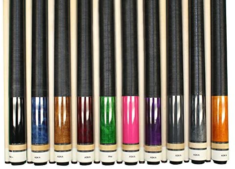 Aska L2 set of 10 pool cue sticks