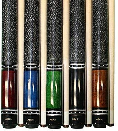 Aska L9 set of 5 Canadian maple pool cue sticks