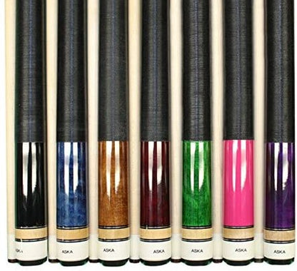 Aska L2 set of 7 pool cue sticks