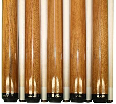 Set of 5 Aska SP1 Malaswood Sneaky Pete Billiard Pool Cue Sticks, 58