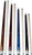 Aska Set of 4 Wrapless Short Kids Pool Cue Sticks LCSN, Stained Maple, Canadian Hardrock Maple Shaft, 13mm Tip, Mixed Lengths 36",42",48",52", LCSN4