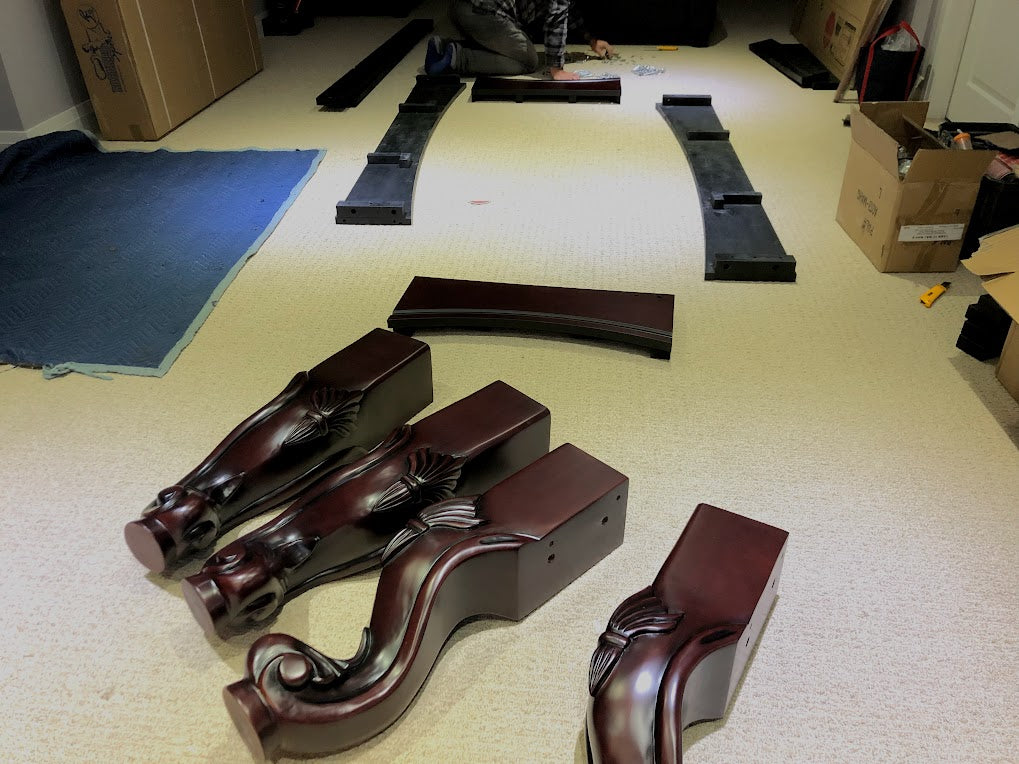 8 FT MAJESTIC MAHOGANY POOL TABLE