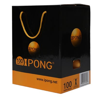 iPong orange table tennis balls, 100 pack