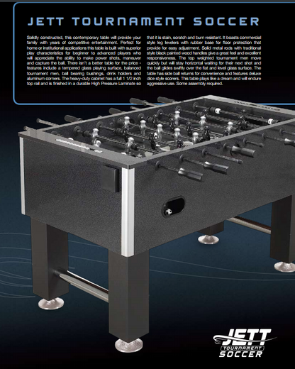 Jett Tournament Foosball Table