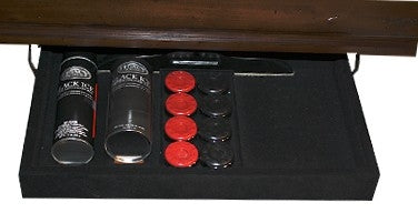 14 FT LEGACY LANDON SHUFFLEBOARD. OLD ENGLISH FINISH