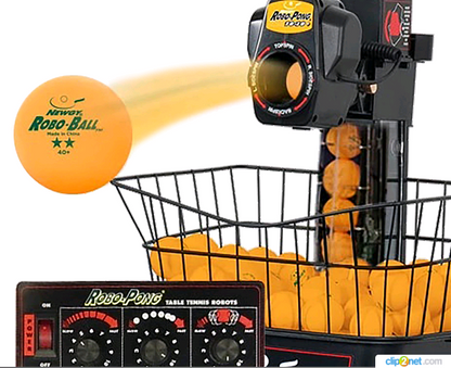 Newgy Robo-Pong 1040 table tennis robot with catch net