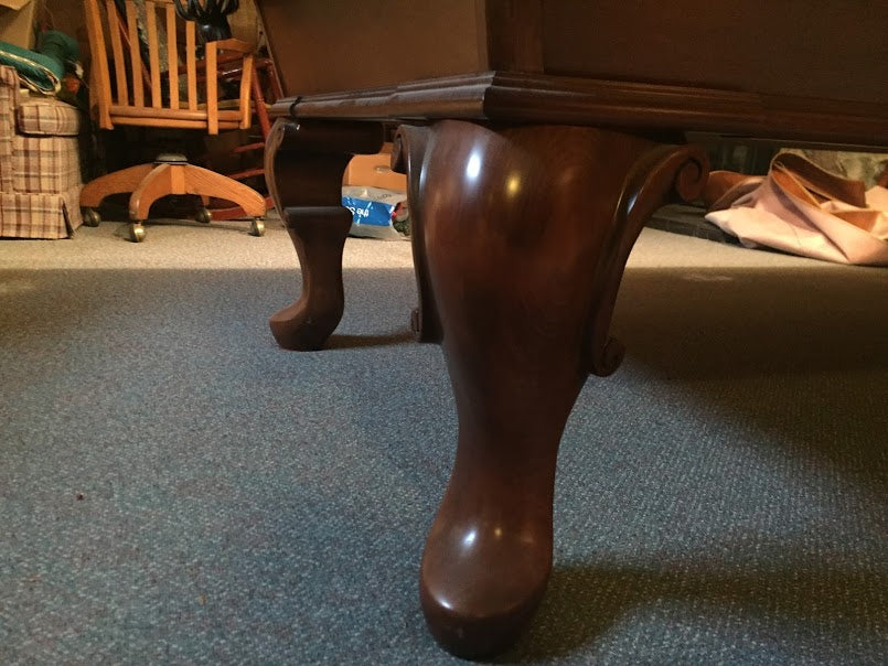 8 FT PREOWNED OLHAUSEN POOL TABLE – INSTALLED WITH ACCESSORIES