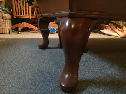 8 FT PREOWNED OLHAUSEN POOL TABLE – INSTALLED WITH ACCESSORIES