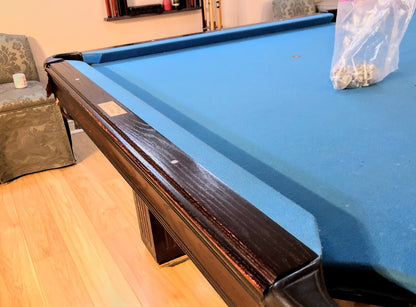 Preowned 9' Olhausen Pool Table – Installed with Accessories