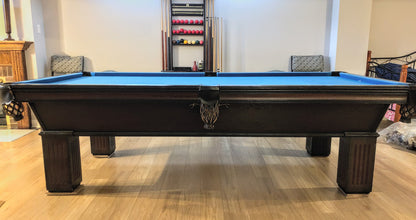 Preowned 9' Olhausen Pool Table – Installed with Accessories