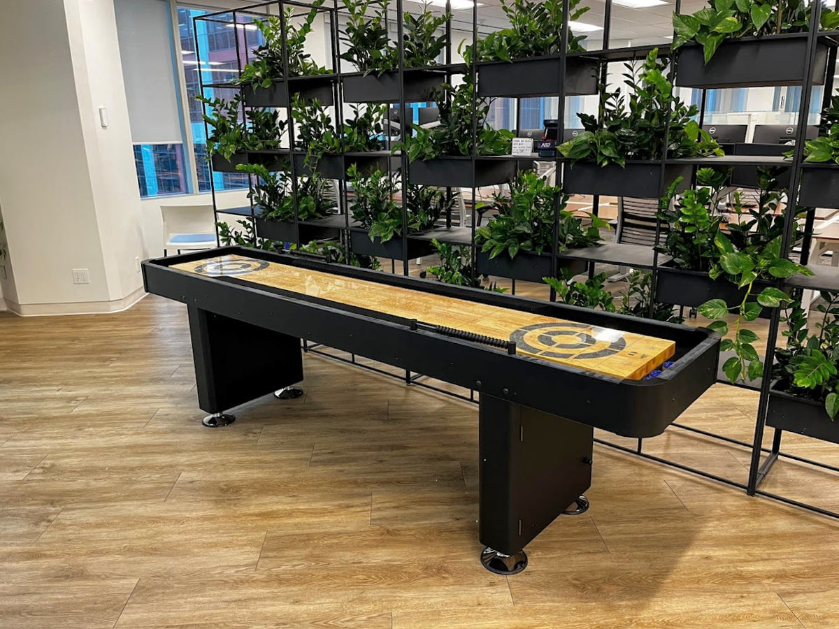 Jett Black Shuffleboard Table – 9' and 12'