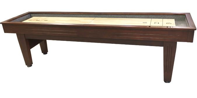 9 FT MAJESTIC SHUFFLEBOARD TABLE – WALNUT FINISH